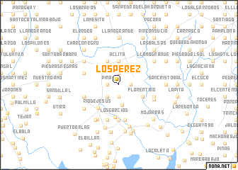 map of Los Pérez