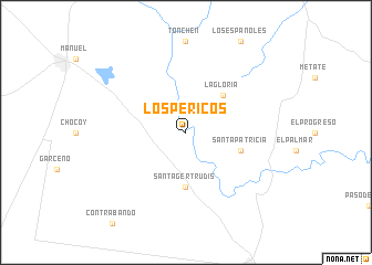 map of Los Pericos