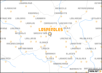 map of Los Peroles