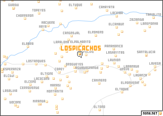 map of Los Picachos