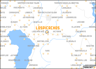 map of Los Picachos