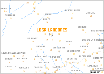 map of Los Pilancones