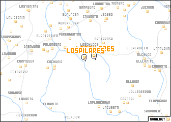 map of Los Pilares