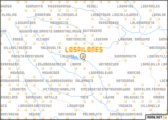map of Los Pilones