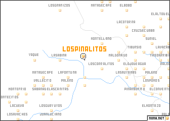 map of Los Pinalitos