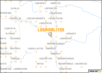 map of Los Pinalitos