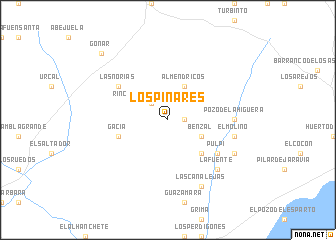map of Los Pinares