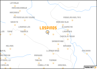 map of Los Pinos