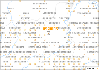 map of Los Pinos