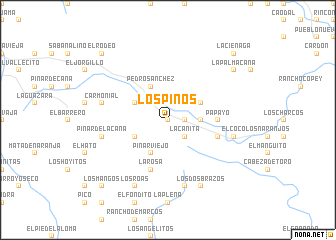 map of Los Pinos