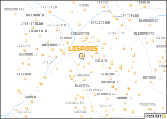 map of Los Pinos