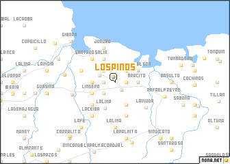 map of Los Pinos