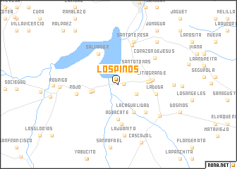 map of Los Pinos