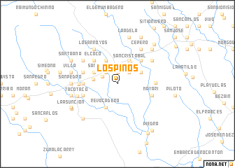 map of Los Pinos