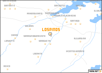 map of Los Pinos