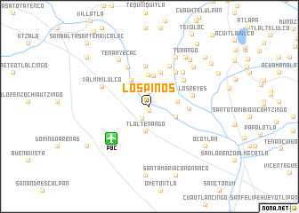 map of Los Pinos