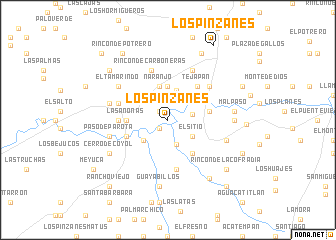 map of Los Pinzanes