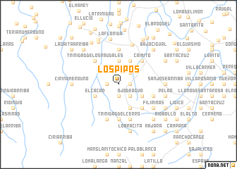 map of Los Pipos