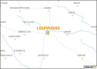 map of Los Pirineos