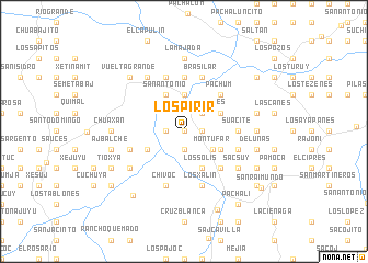 map of Los Pirir