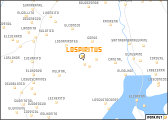 map of Los Piritus