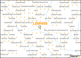 map of Los Piros