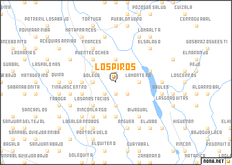 map of Los Piros