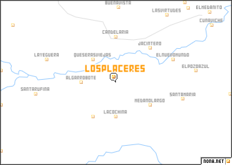 map of Los Placeres