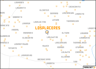 map of Los Placeres