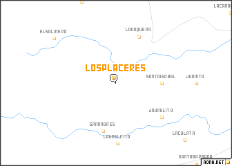 map of Los Placeres