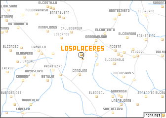 map of Los Placeres