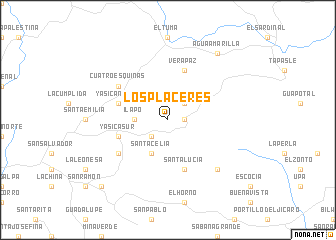 map of Los Placeres