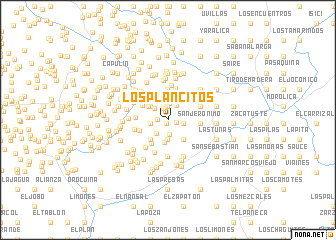 map of Los Plancitos