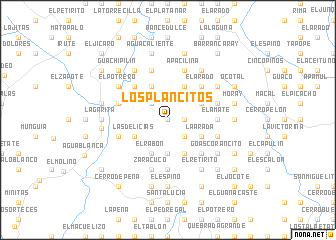 map of Los Plancitos