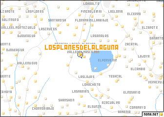 map of Los Planes de La Laguna