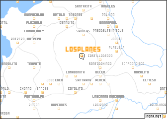 map of Los Planes