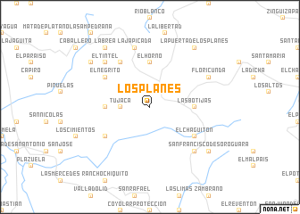 map of Los Planes