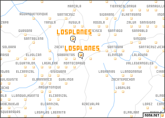 map of Los Planes