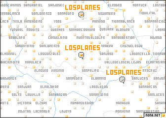 map of Los Planes