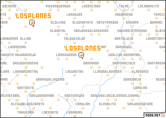 map of Los Planes