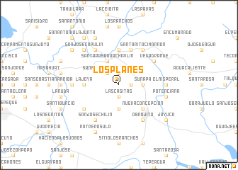 map of Los Planes