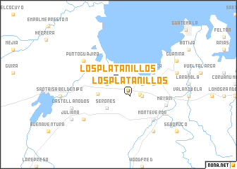 map of Los Platanillos