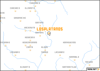 map of Los Plátanos