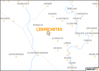 map of Los Pochotes