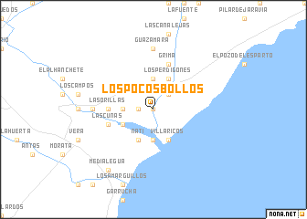 map of Los Pocos Bollos