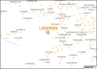 map of Los Pomos
