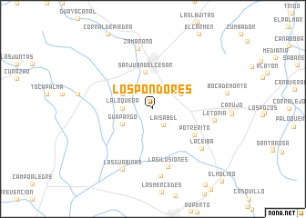 map of Los Pondores