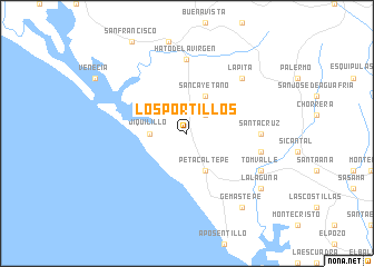 map of Los Portillos