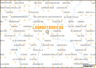 map of Los Portorricos