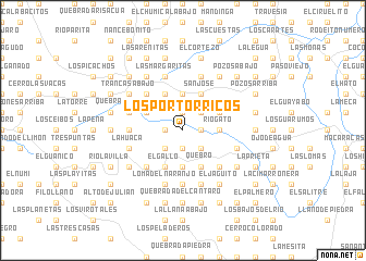 map of Los Portorricos